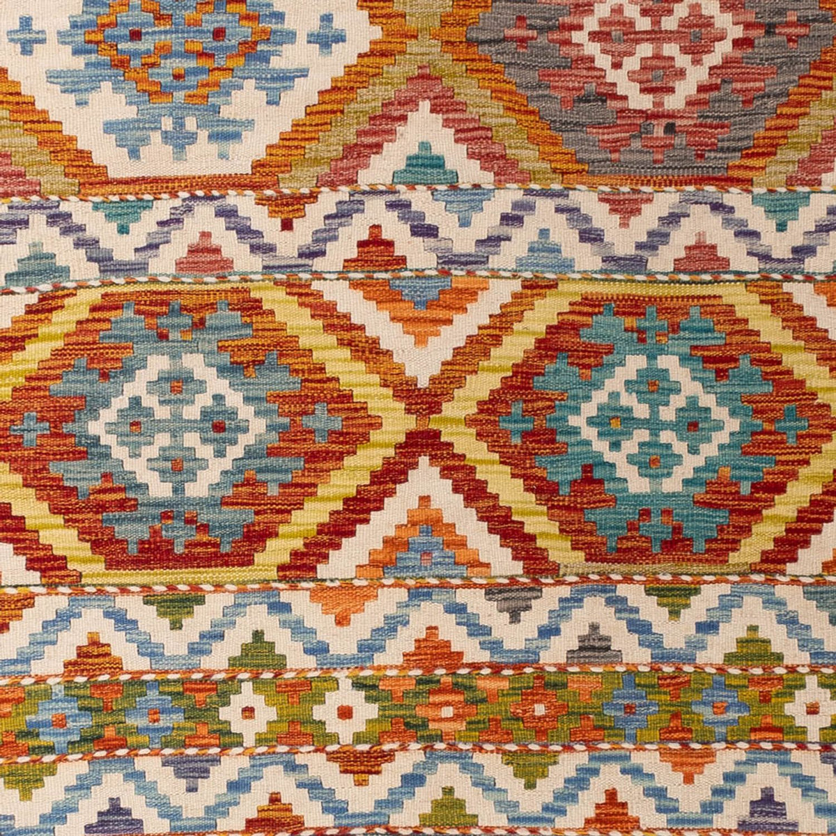 Kelim Rug - Splash - 304 x 209 cm - multicolored