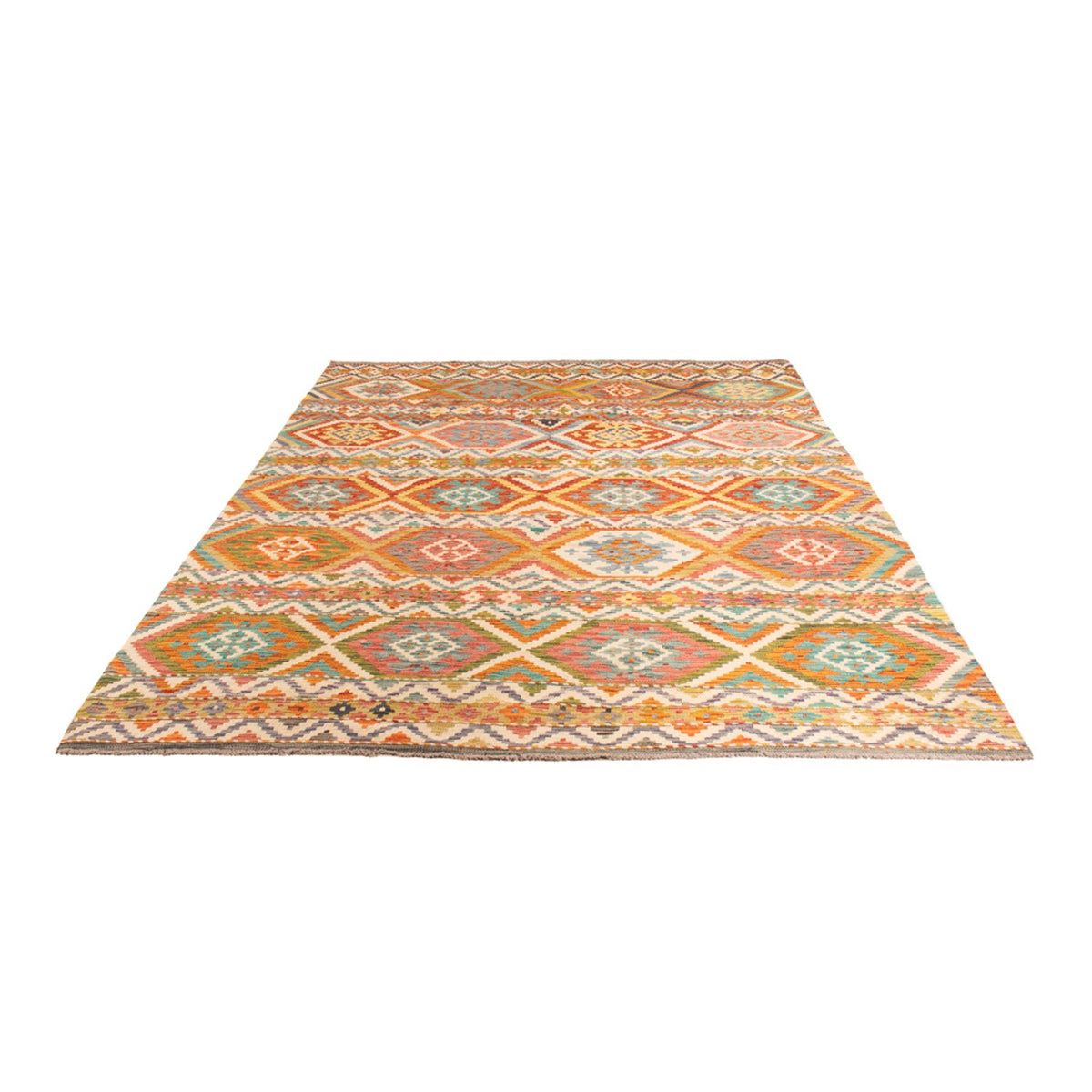 Kelim Rug - Splash - 304 x 209 cm - multicolored