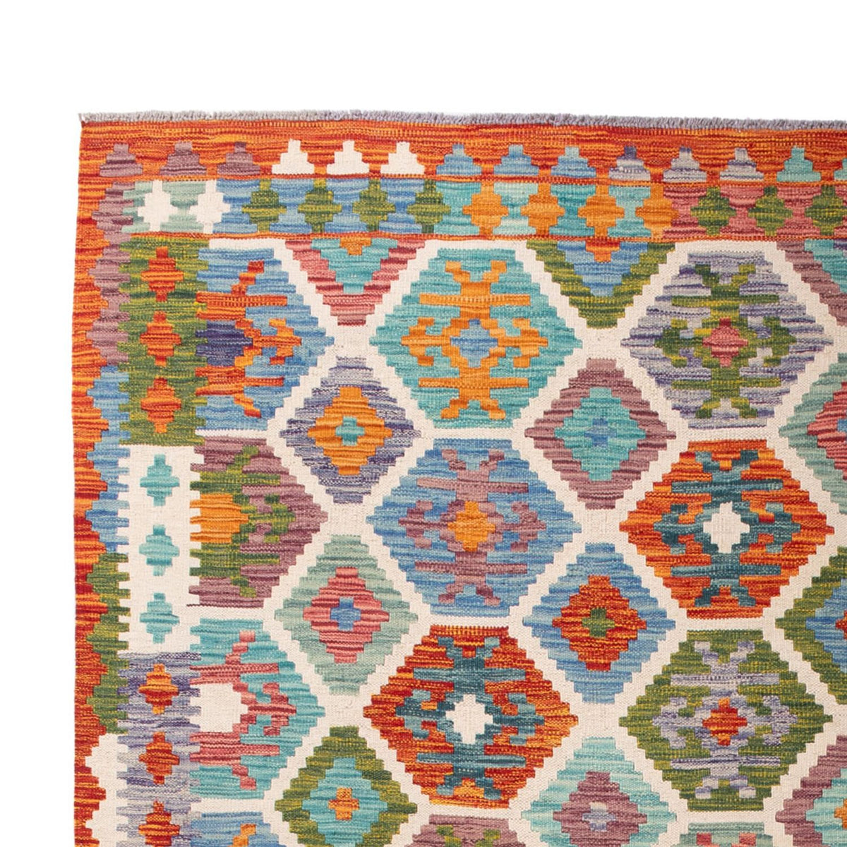 Kelim Rug - Splash - 296 x 204 cm - multicolored