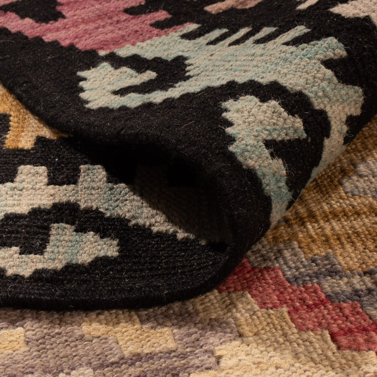 Kelim Rug - Splash - 299 x 206 cm - multicolored