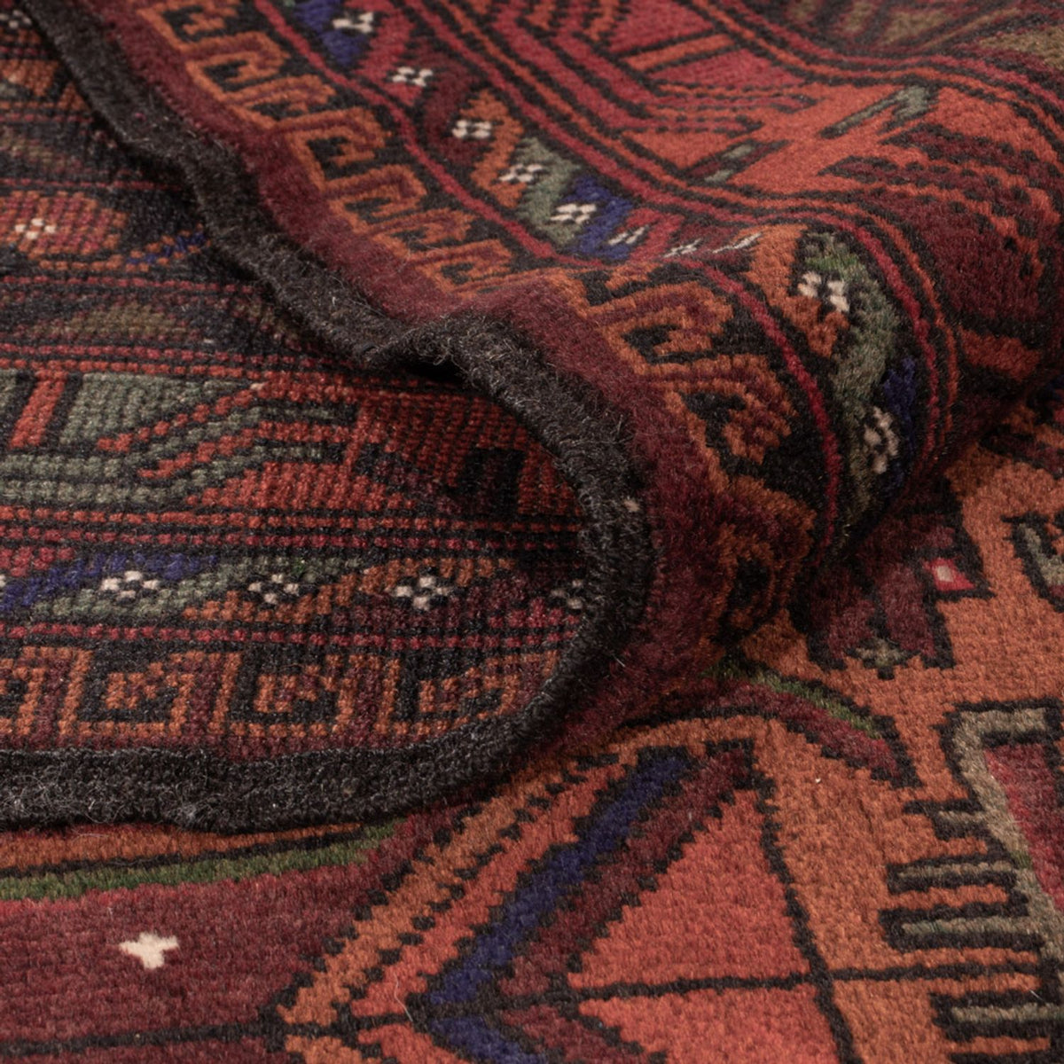 Belutsch Rug - 193 x 130 cm - dark red