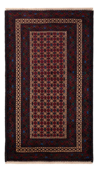 Runner Belutsch Rug - 200 x 114 cm - dark red