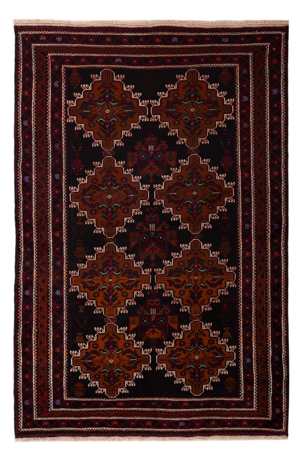 Belutsch Rug - 192 x 127 cm - dark red