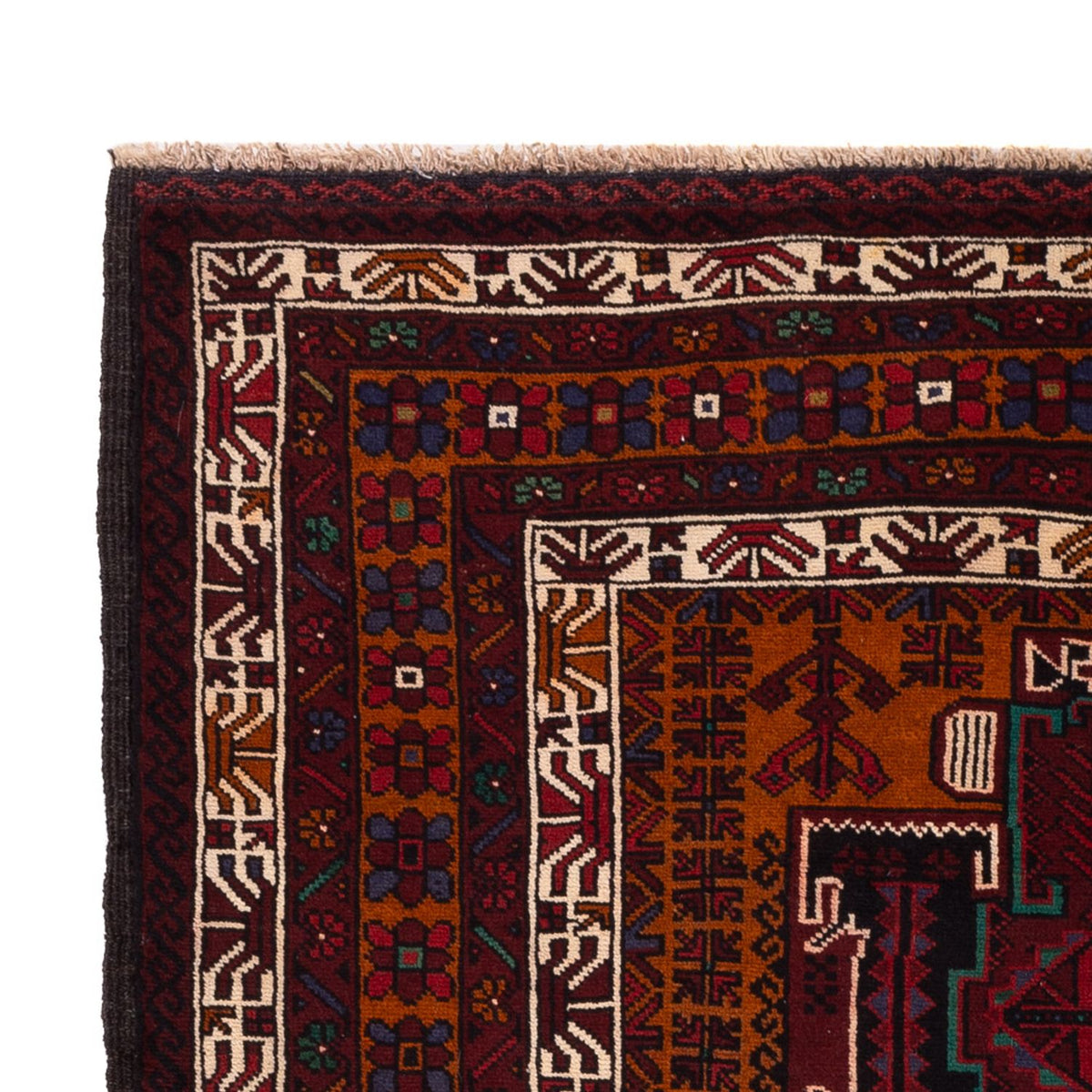 Belutsch Rug - 198 x 123 cm - dark red