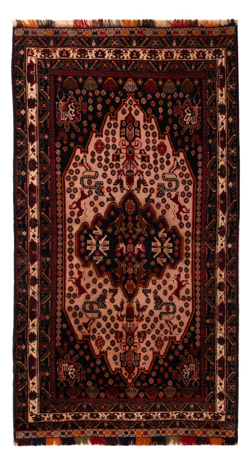 Runner Belutsch Rug - 193 x 110 cm - light red