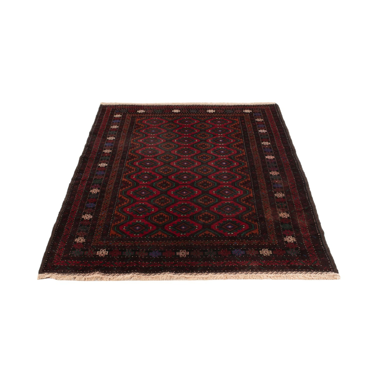 Belutsch Rug - 203 x 120 cm - dark red