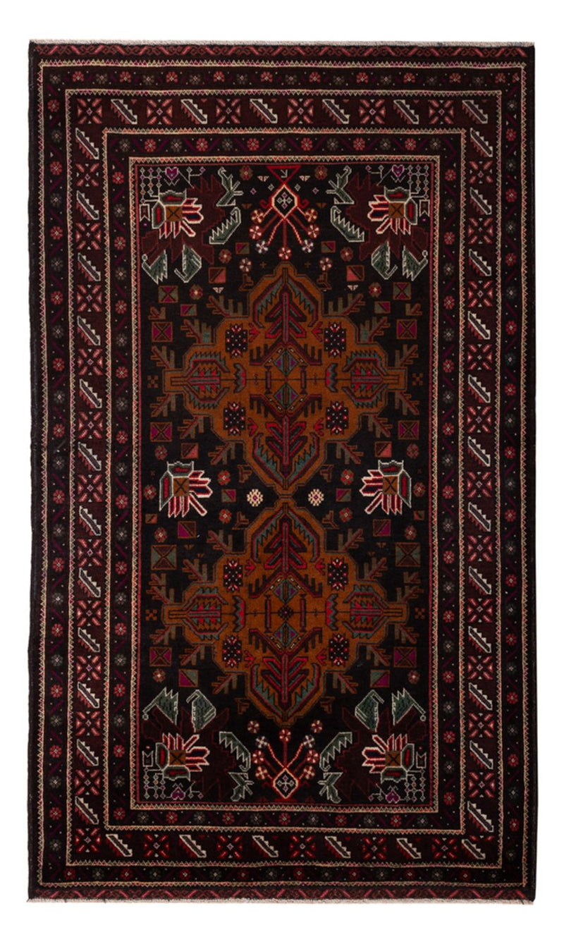 Runner Belutsch Rug - 201 x 114 cm - dark red