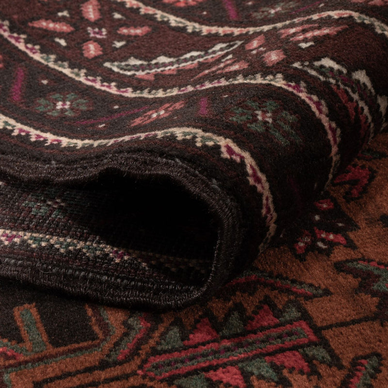 Runner Belutsch Rug - 201 x 114 cm - dark red