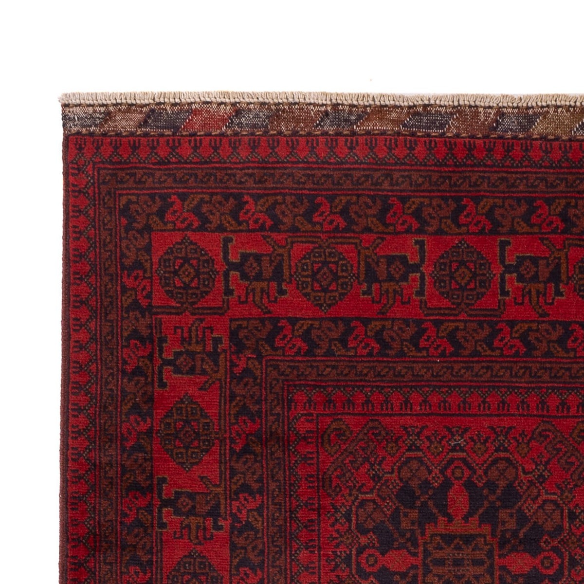 Afghan Rug - Kunduz - 197 x 127 cm - red