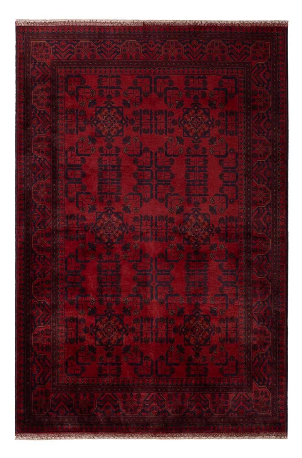 Afghan Rug - Kunduz - 203 x 129 cm - red