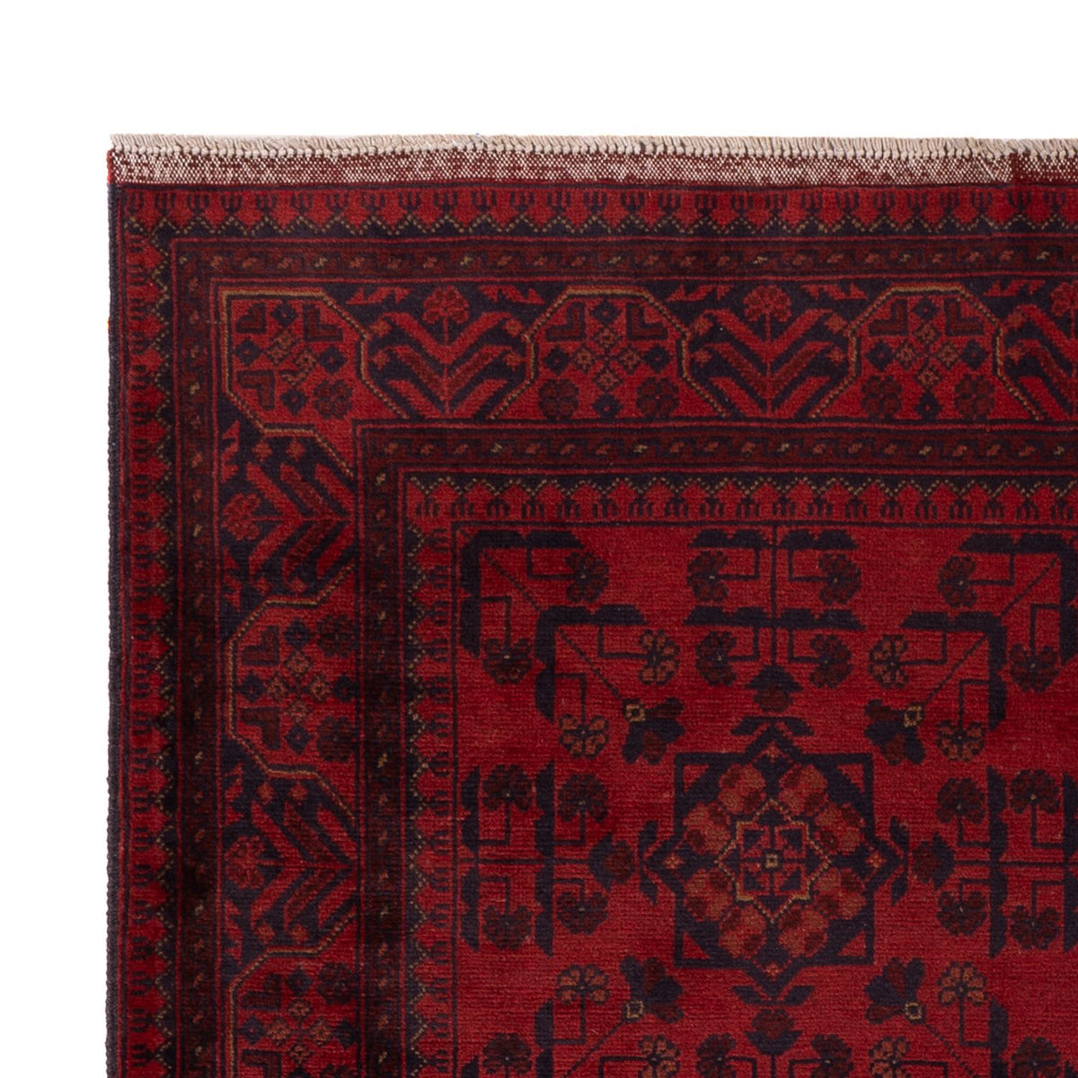 Afghan Rug - Kunduz - 203 x 129 cm - red