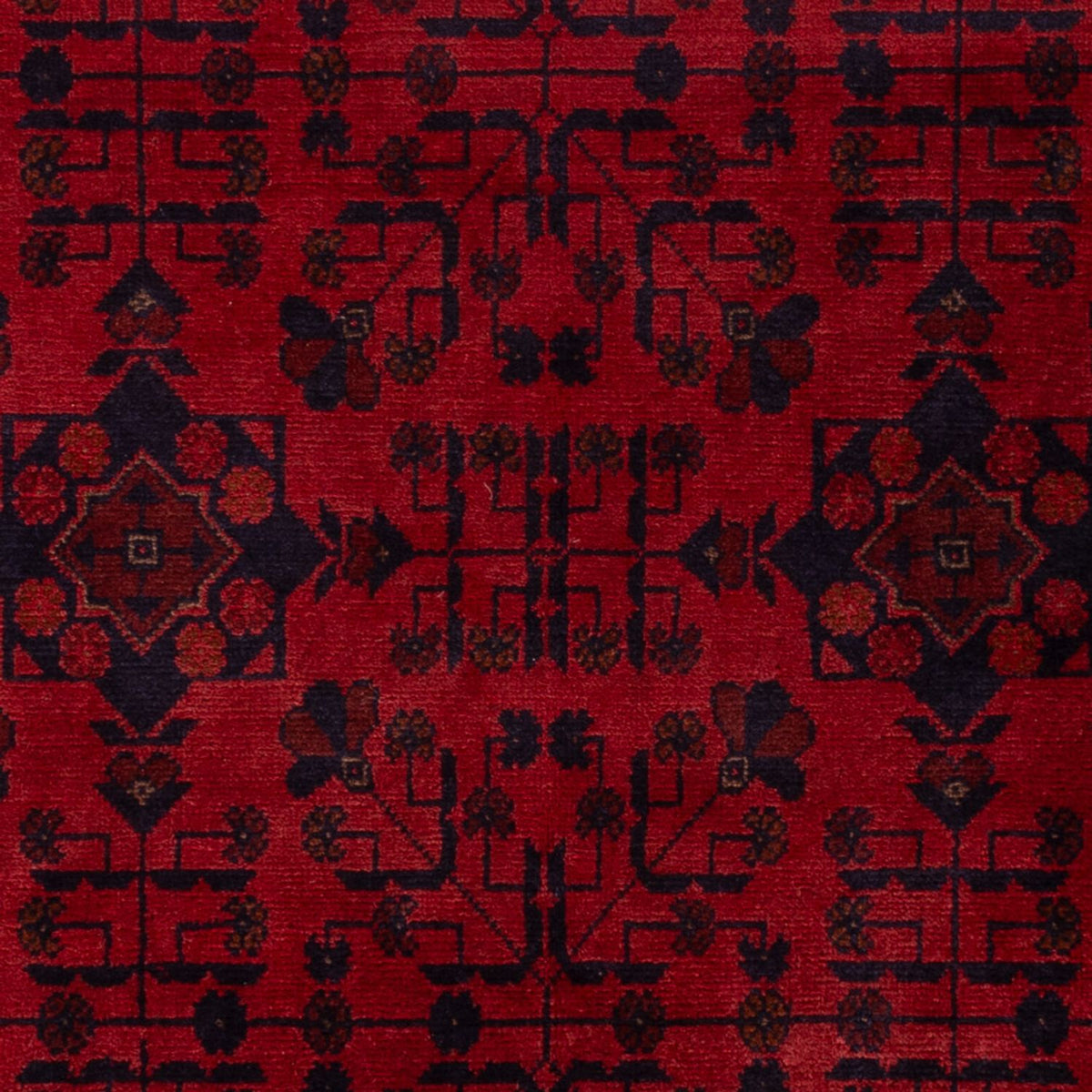 Afghan Rug - Kunduz - 200 x 125 cm - red