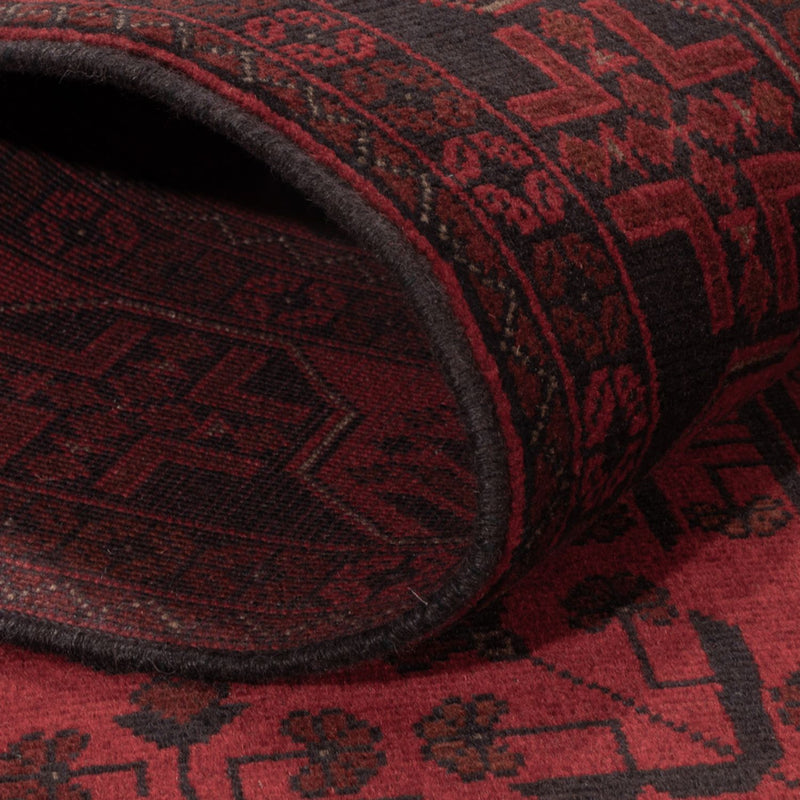 Afghan Rug - Kunduz - 196 x 127 cm - red