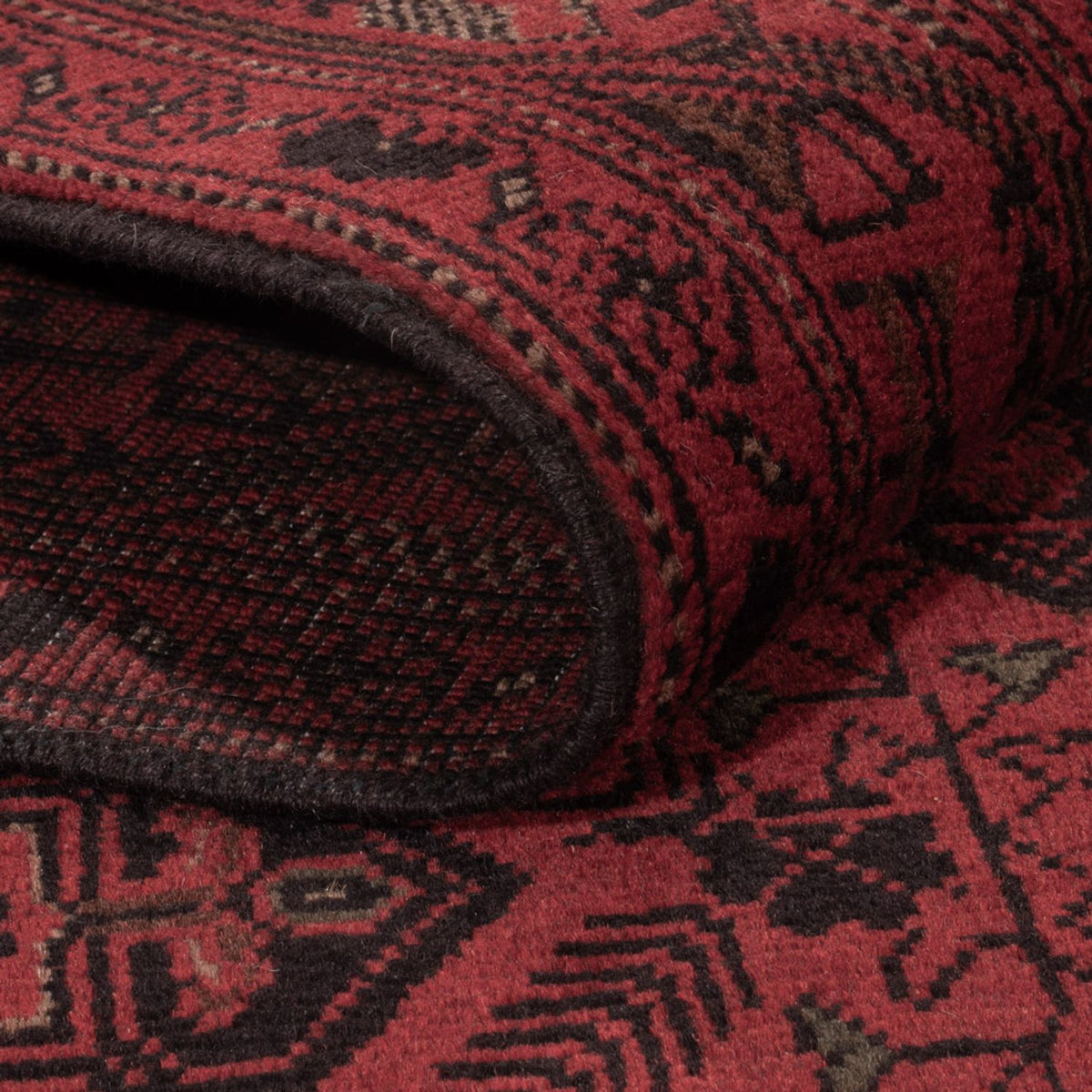 Afghan Rug - Kunduz - 196 x 124 cm - red