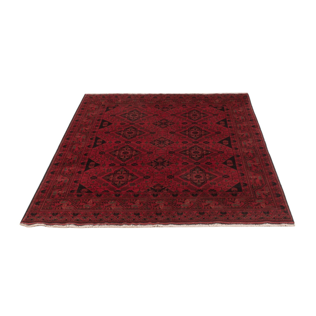 Afghan Rug - Kunduz - 196 x 124 cm - red
