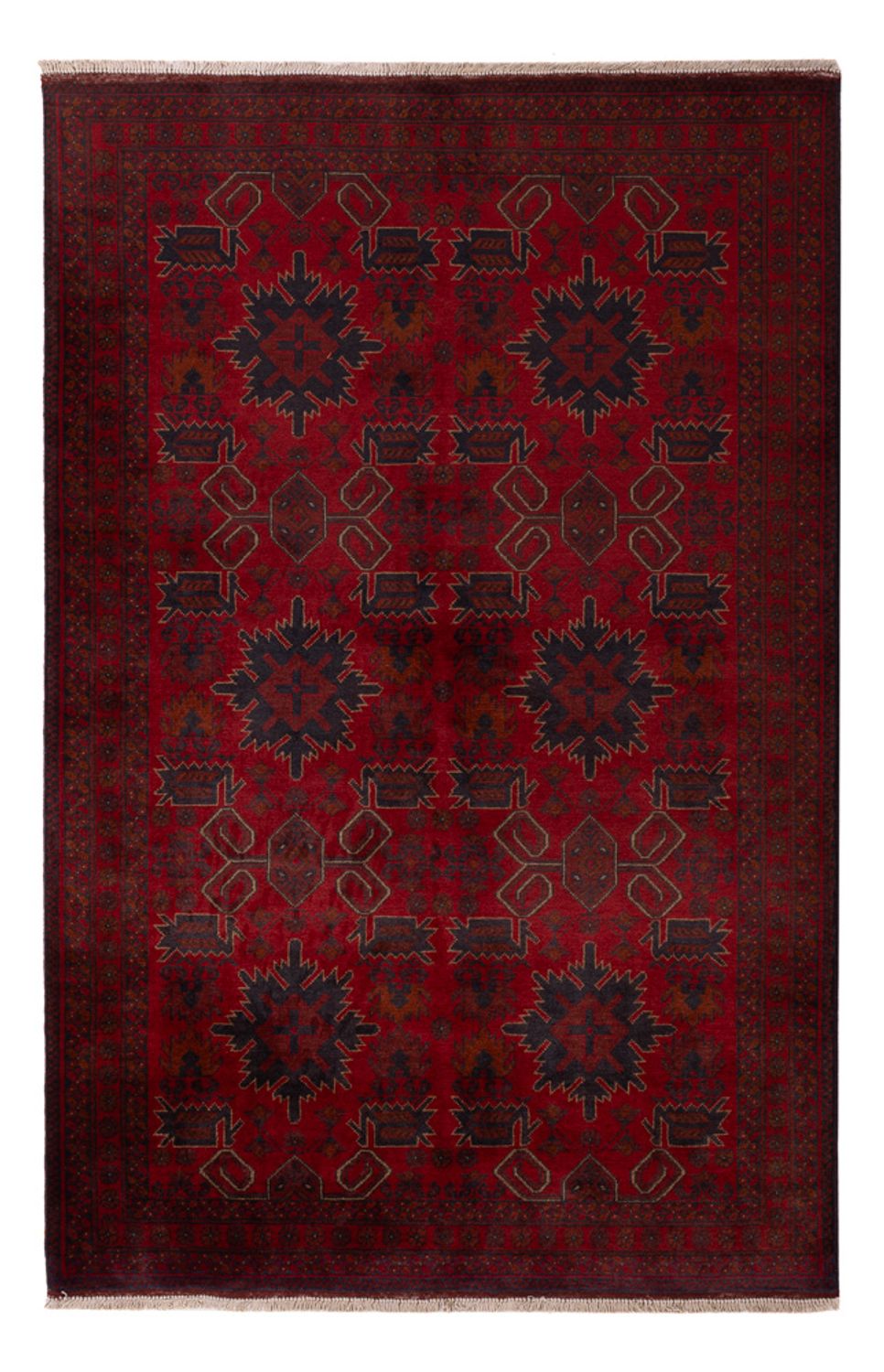 Afghan Rug - Kunduz - 197 x 125 cm - red