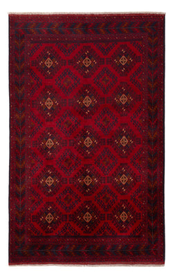 Afghan Rug - Kunduz - 207 x 125 cm - red