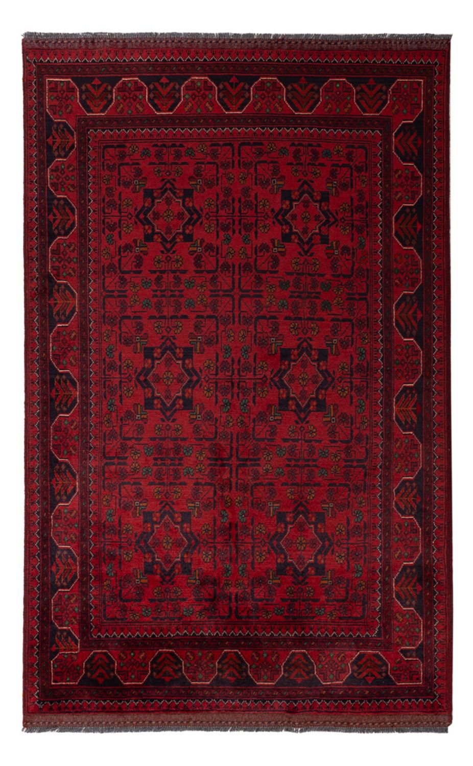 Afghan Rug - Kunduz - 196 x 120 cm - red