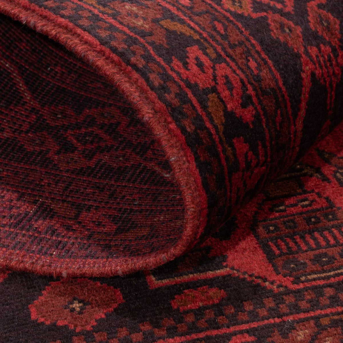 Afghan Rug - Kunduz - 192 x 122 cm - red