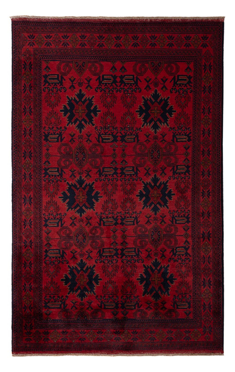 Afghan Rug - Kunduz - 199 x 123 cm - dark red