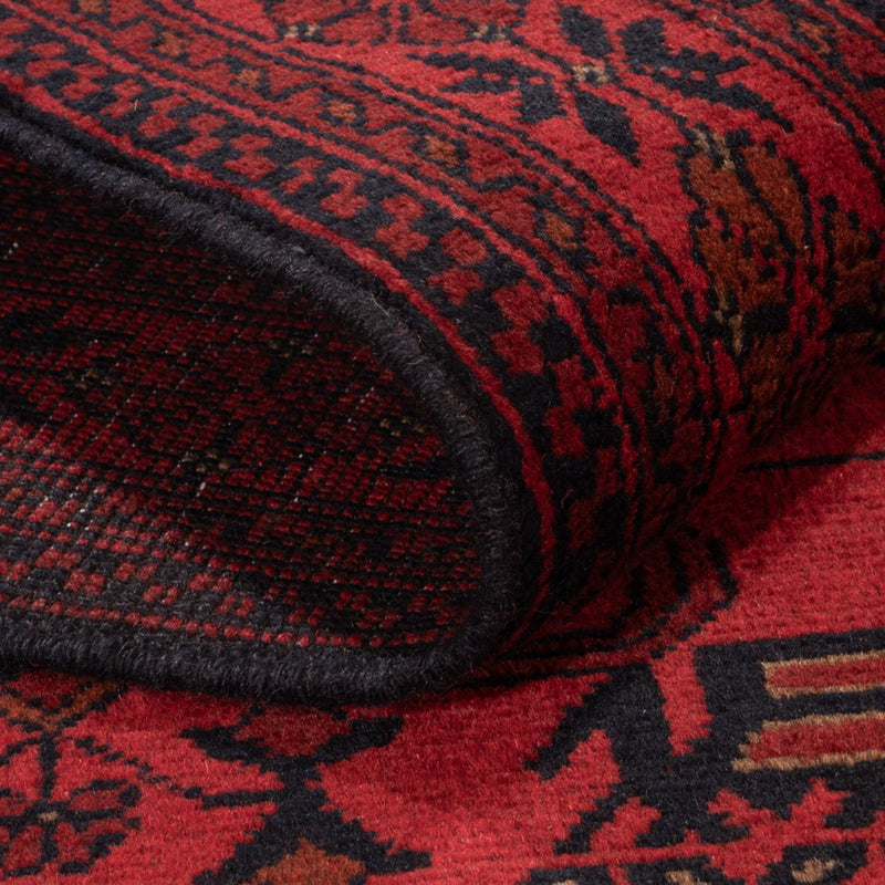 Afghan Rug - Kunduz - 199 x 123 cm - dark red