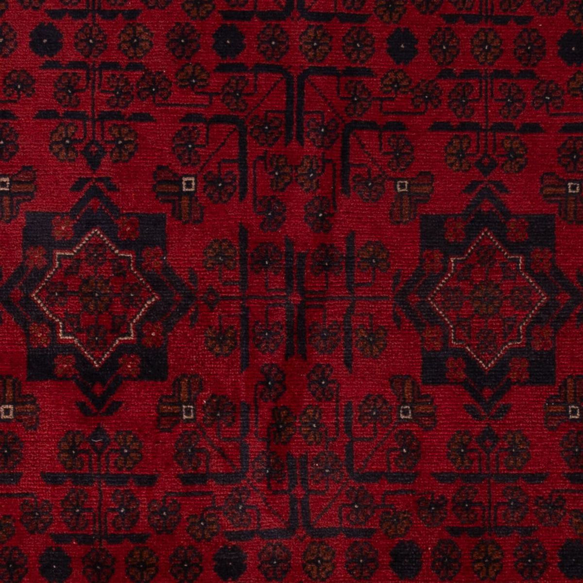 Afghan Rug - Kunduz - 199 x 124 cm - dark red