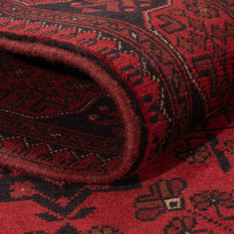 Afghan Rug - Kunduz - 199 x 124 cm - dark red