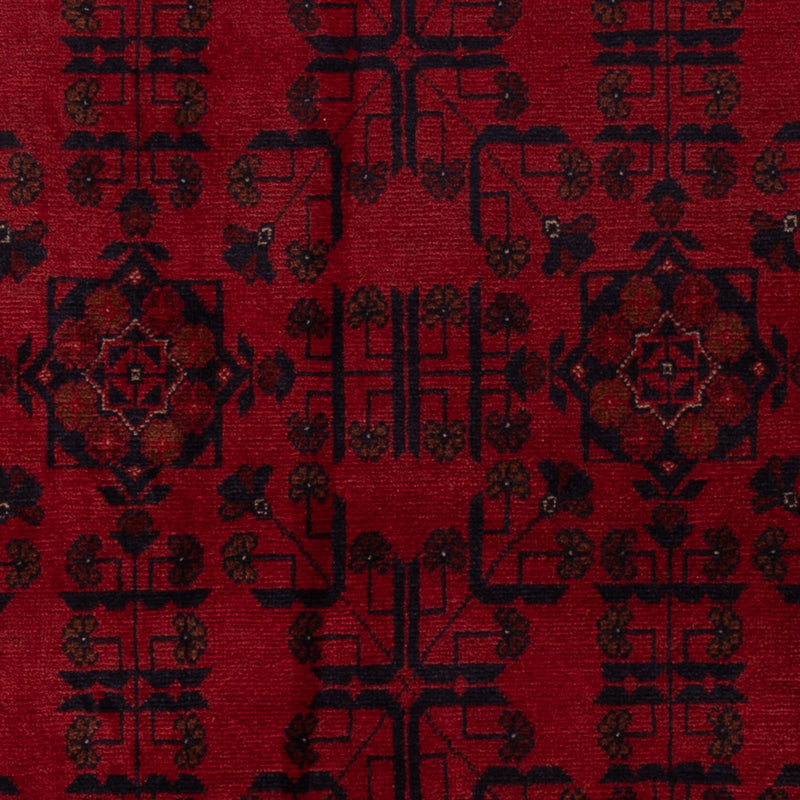 Afghan Rug - Kunduz - 201 x 129 cm - dark red