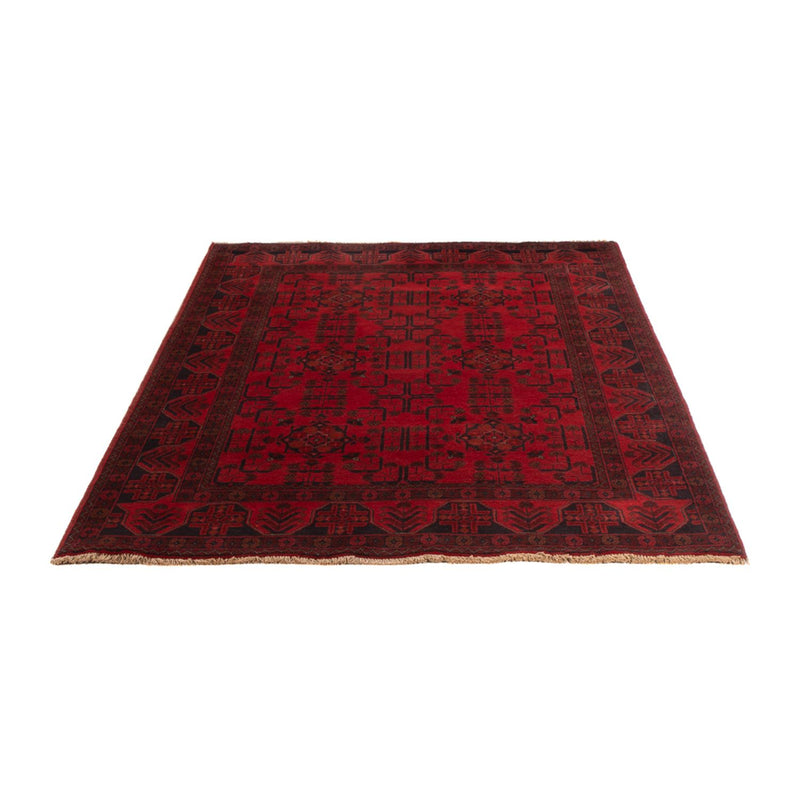 Afghan Rug - Kunduz - 201 x 129 cm - dark red