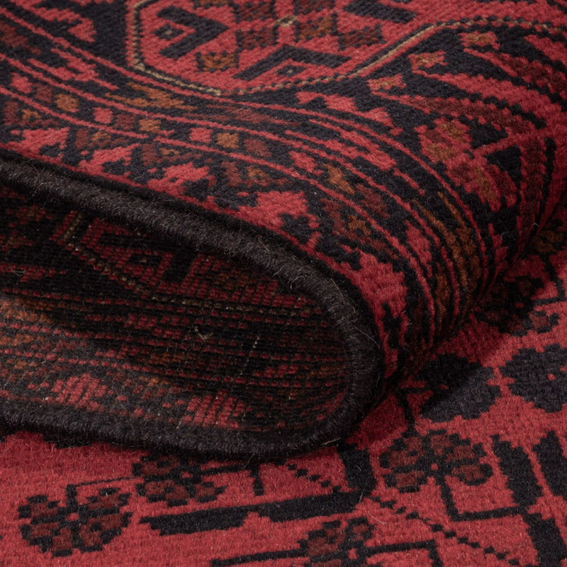 Afghan Rug - Kunduz - 200 x 127 cm - dark red