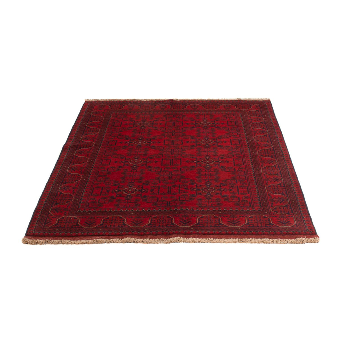 Afghan Rug - Kunduz - 193 x 124 cm - dark red