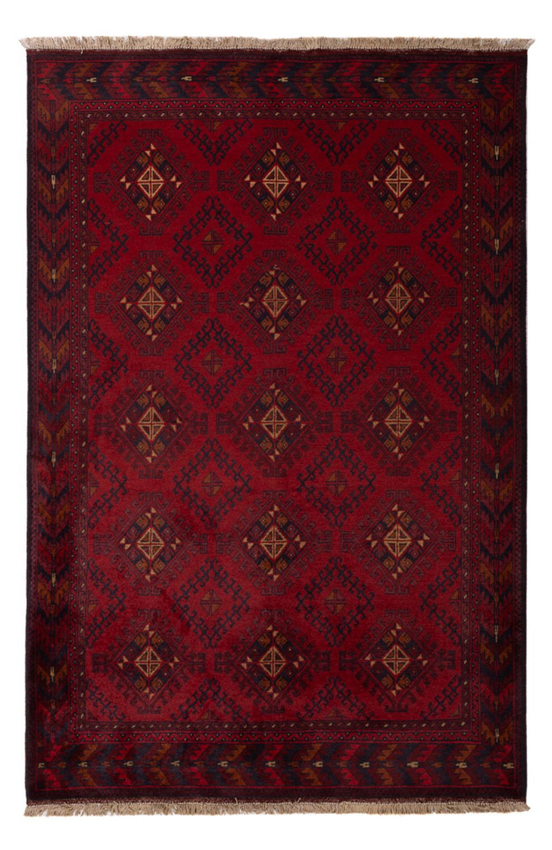 Afghan Rug - Kunduz - 195 x 125 cm - dark red