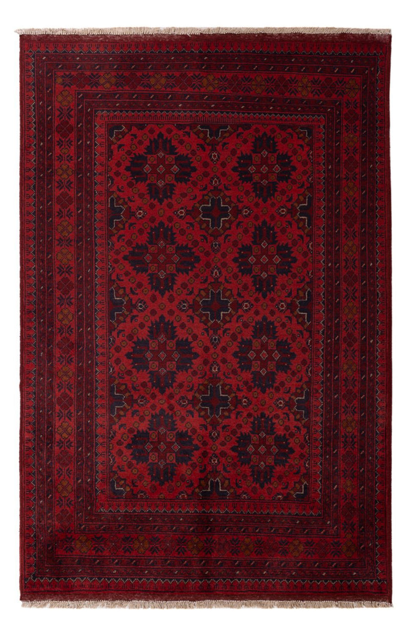 Afghan Rug - Kunduz - 198 x 124 cm - dark red