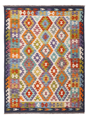 Kelim Rug - Splash - 174 x 127 cm - multicolored