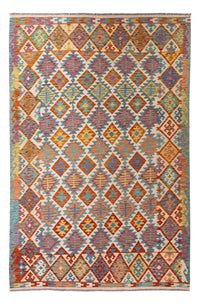 Kelim Rug - Splash - 298 x 198 cm - multicolored
