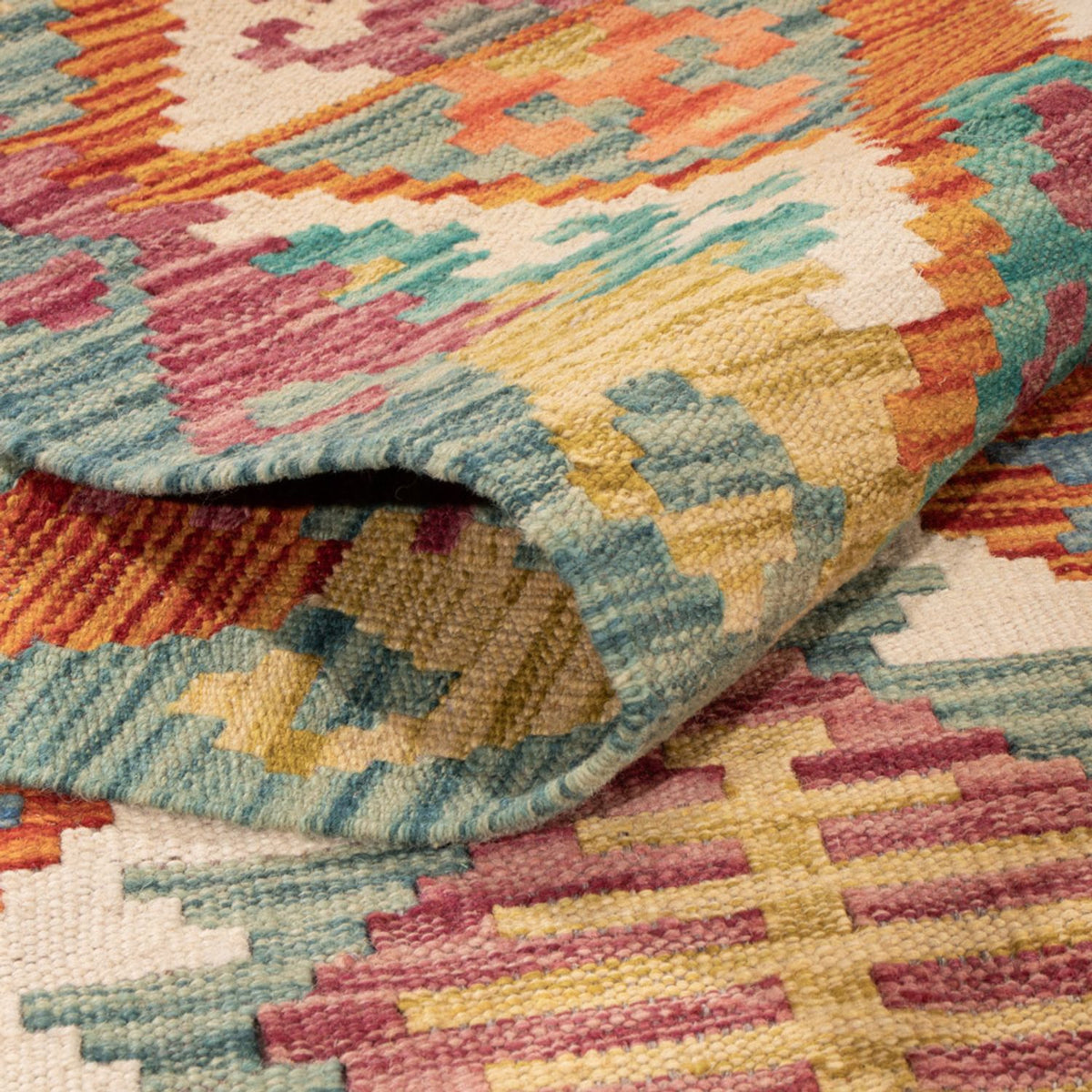 Kelim Rug - Splash - 298 x 198 cm - multicolored