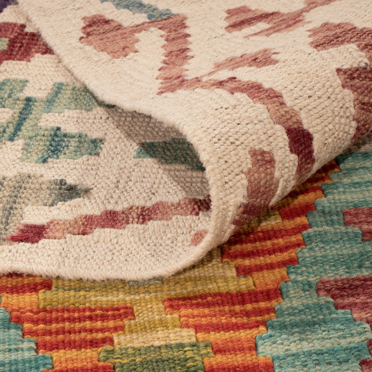 Kelim Rug - Splash - 298 x 202 cm - multicolored