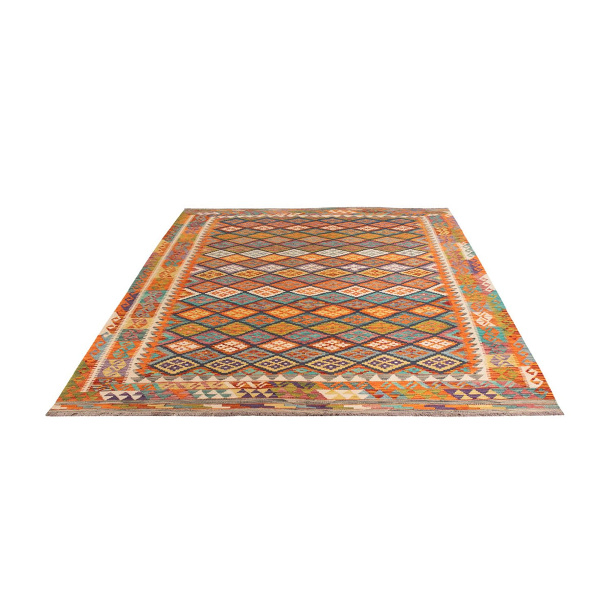 Kelim Rug - Splash - 290 x 199 cm - multicolored