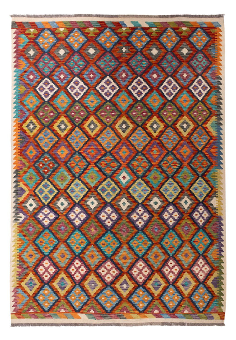 Kelim Rug - Splash - 293 x 210 cm - multicolored
