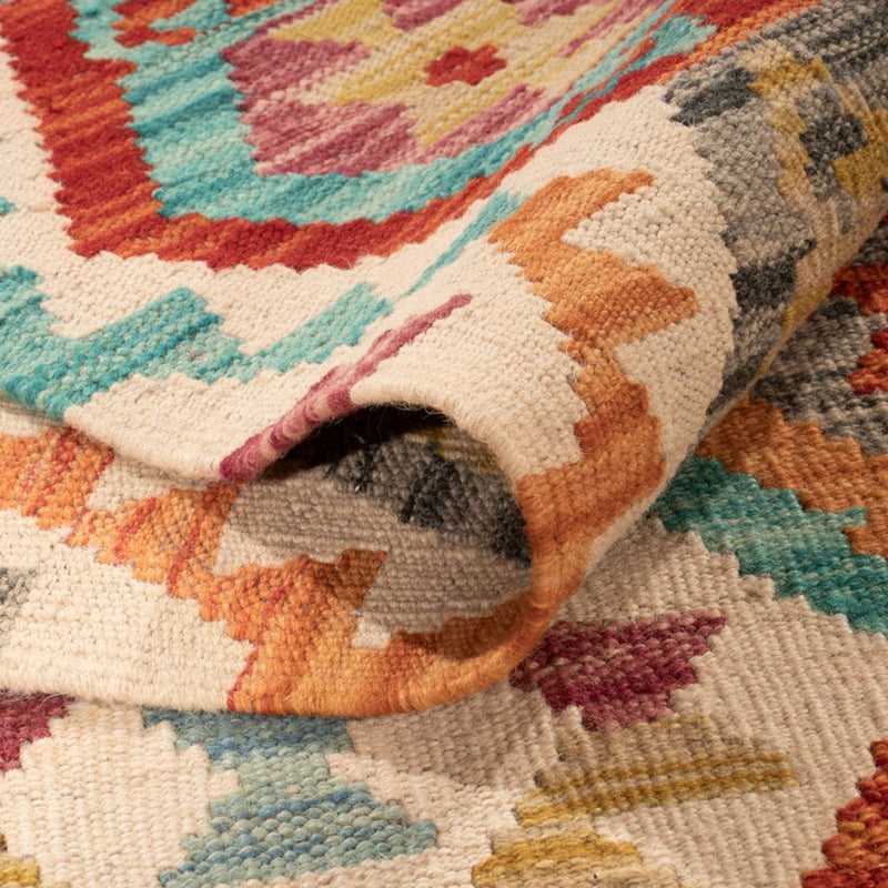 Kelim Rug - Splash - 294 x 210 cm - multicolored