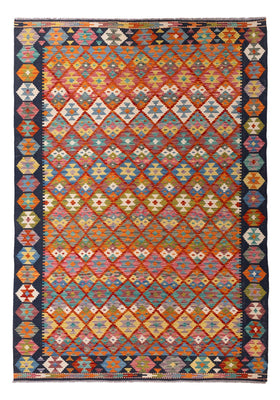 Kelim Rug - Splash - 293 x 210 cm - multicolored
