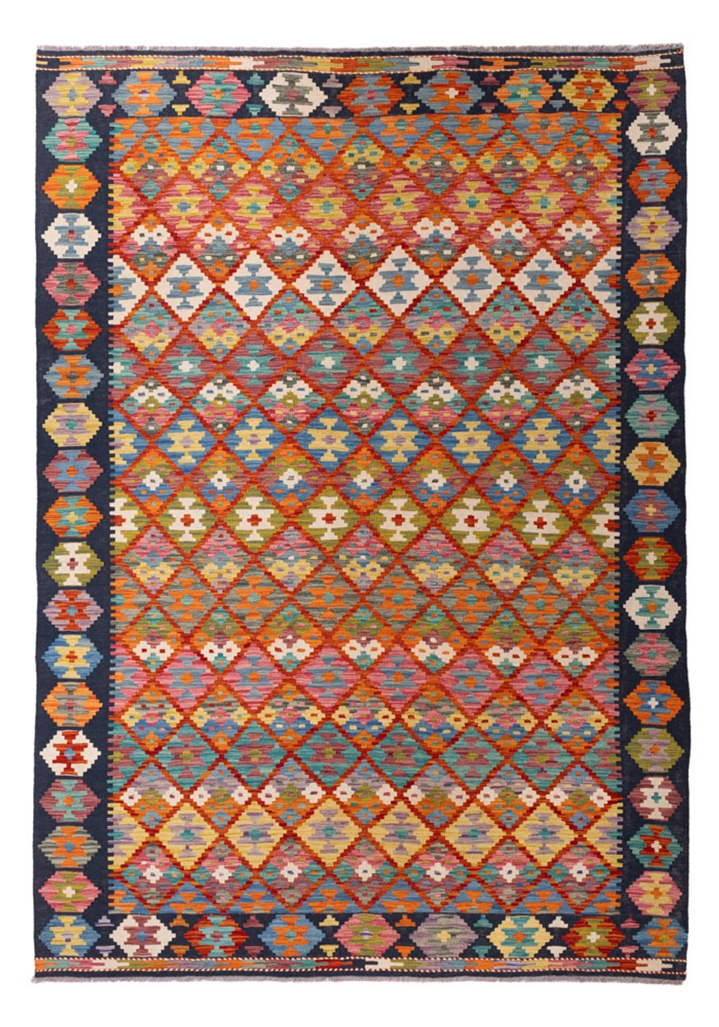Kelim Rug - Splash - 293 x 210 cm - multicolored