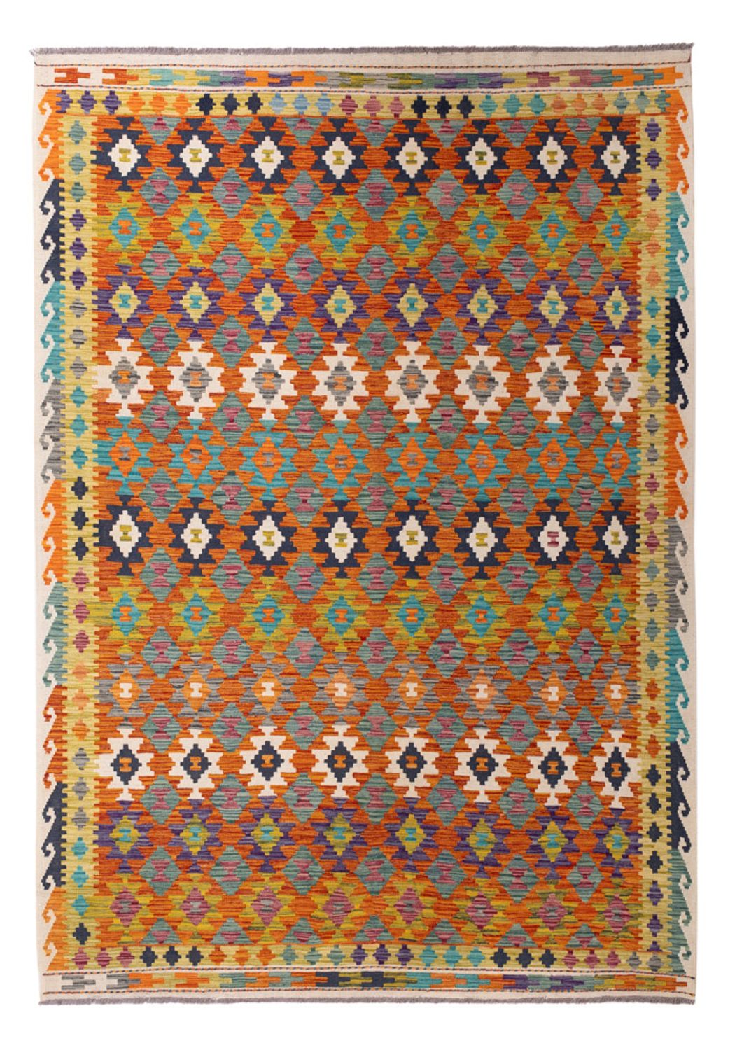 Kelim Rug - Splash - 290 x 200 cm - multicolored