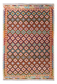 Kelim Rug - Splash - 282 x 201 cm - multicolored