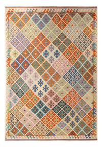 Kelim Rug - Splash - 303 x 210 cm - multicolored