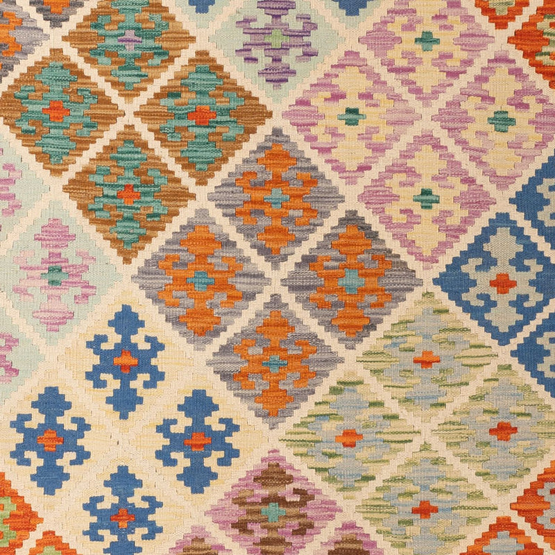 Kelim Rug - Splash - 303 x 210 cm - multicolored