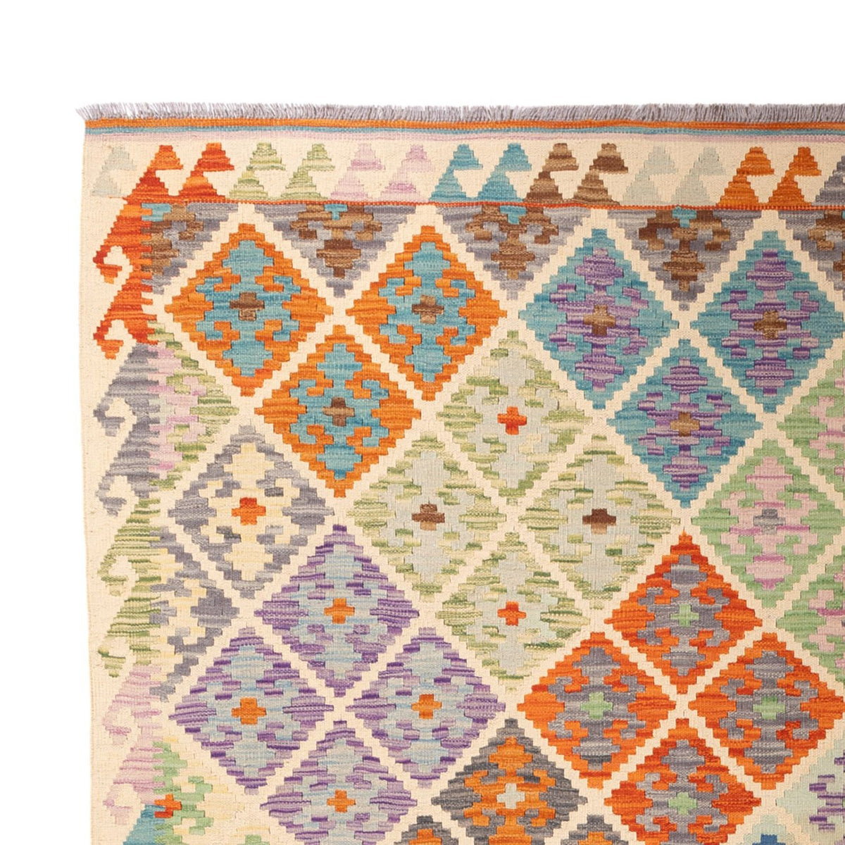 Kelim Rug - Splash - 303 x 210 cm - multicolored