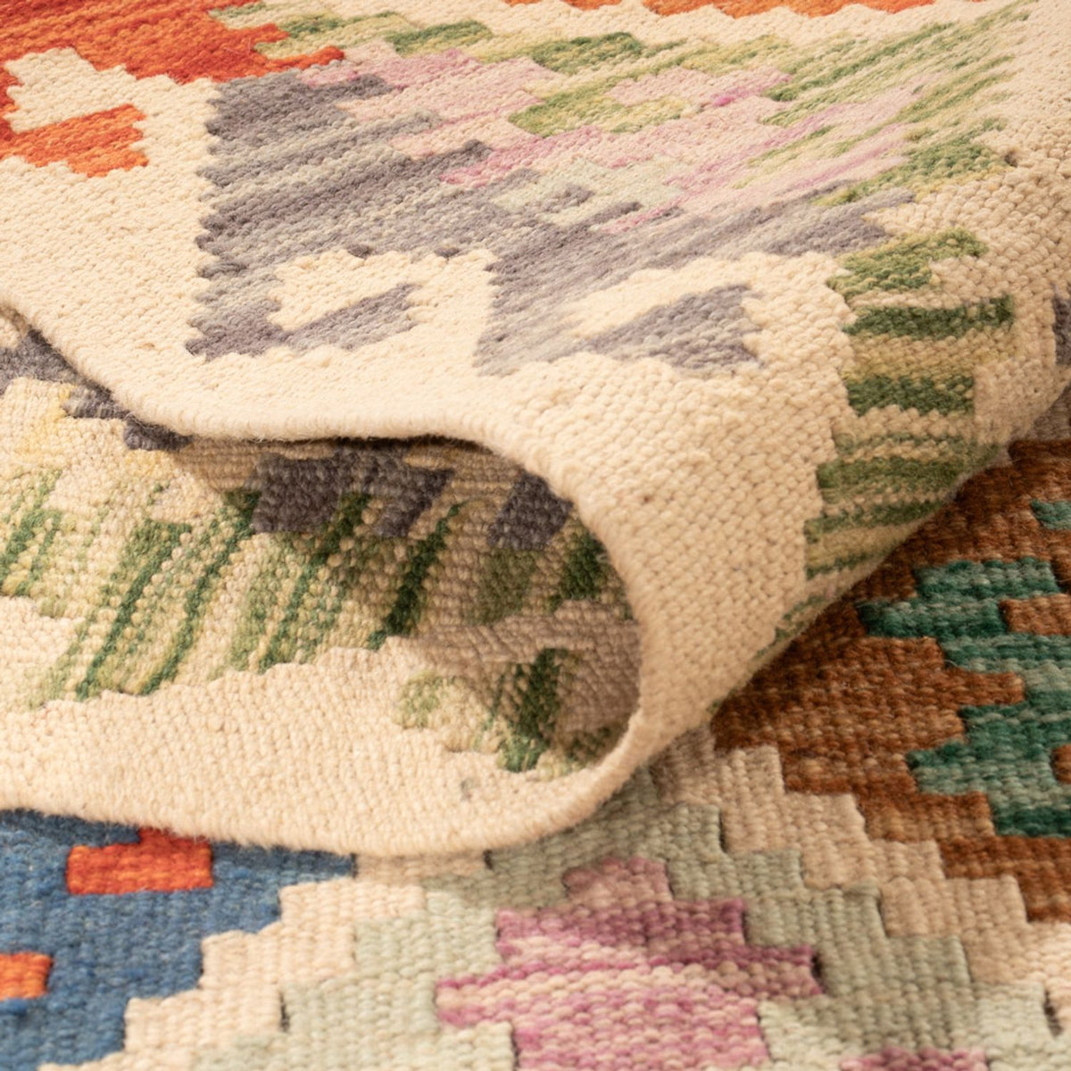 Kelim Rug - Splash - 303 x 210 cm - multicolored