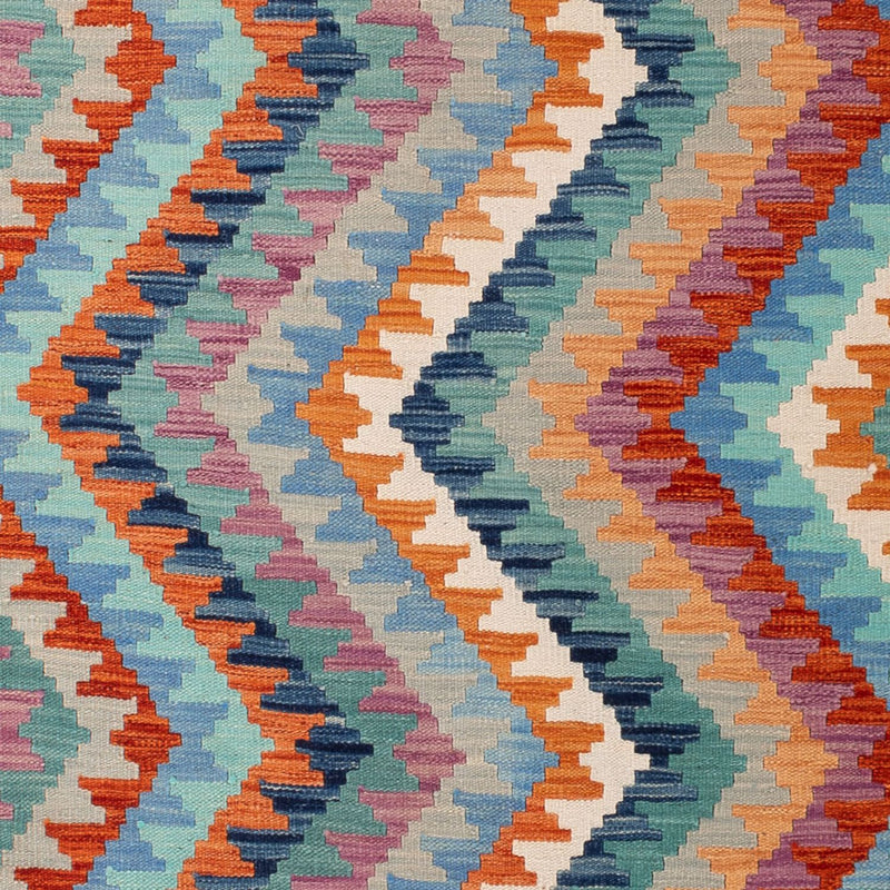 Kelim Rug - Splash - 298 x 199 cm - multicolored