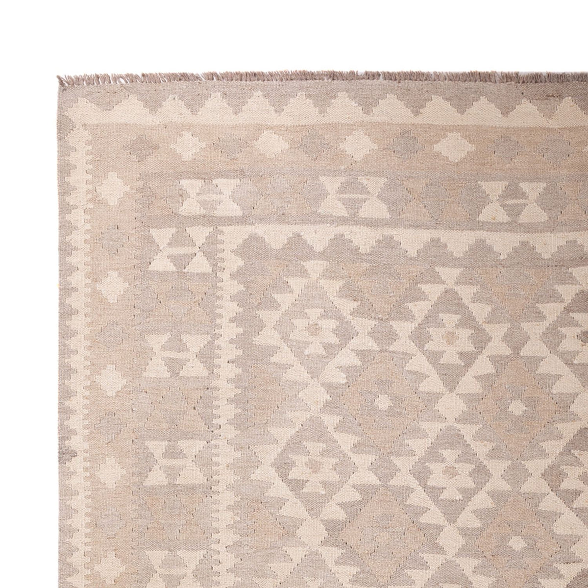 Kelim Rug - Splash - 301 x 210 cm - light grey